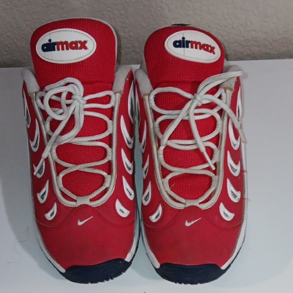 Nike Kids Red and White Air Max Sneakers - Picture 1 of 4